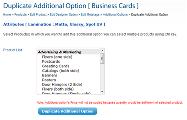 Additionl-option