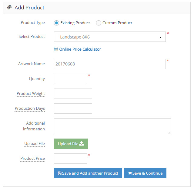 Add Product