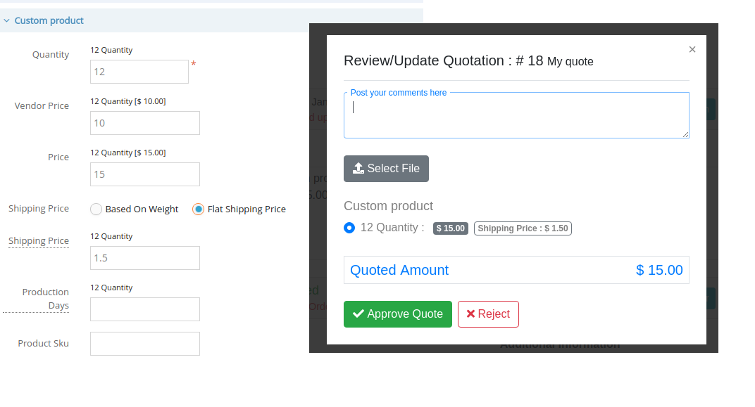 Flat Shipping Price