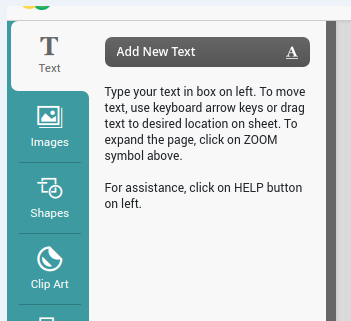help message 