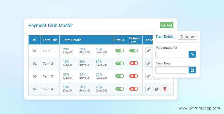 Payment Team Master