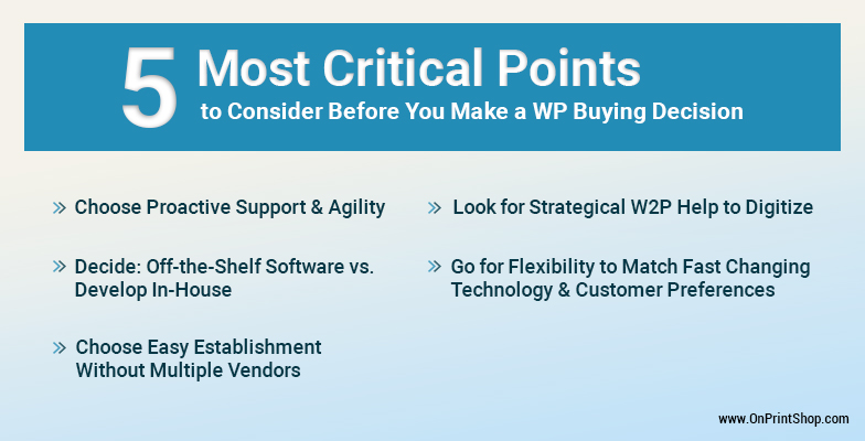 Critical Points to buy w2p solutions