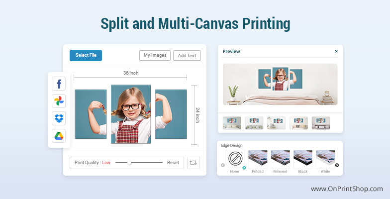 Start Selling Split and Multi Canvas Products With OnPrintShop Canvas Designer Studio