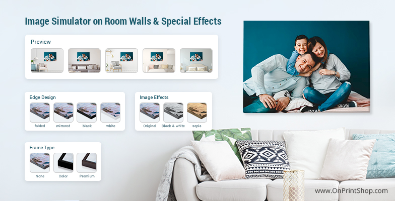 Show Realtime Preview for Canvas Products with OnPrintShop Canvas Studio